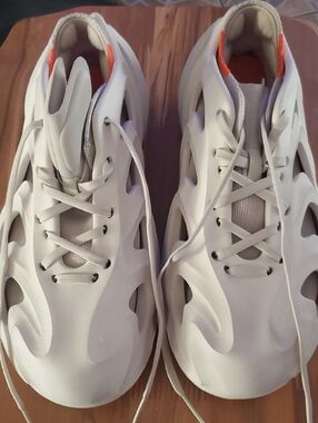 adidas Beige and Orange Athletic Sneakers